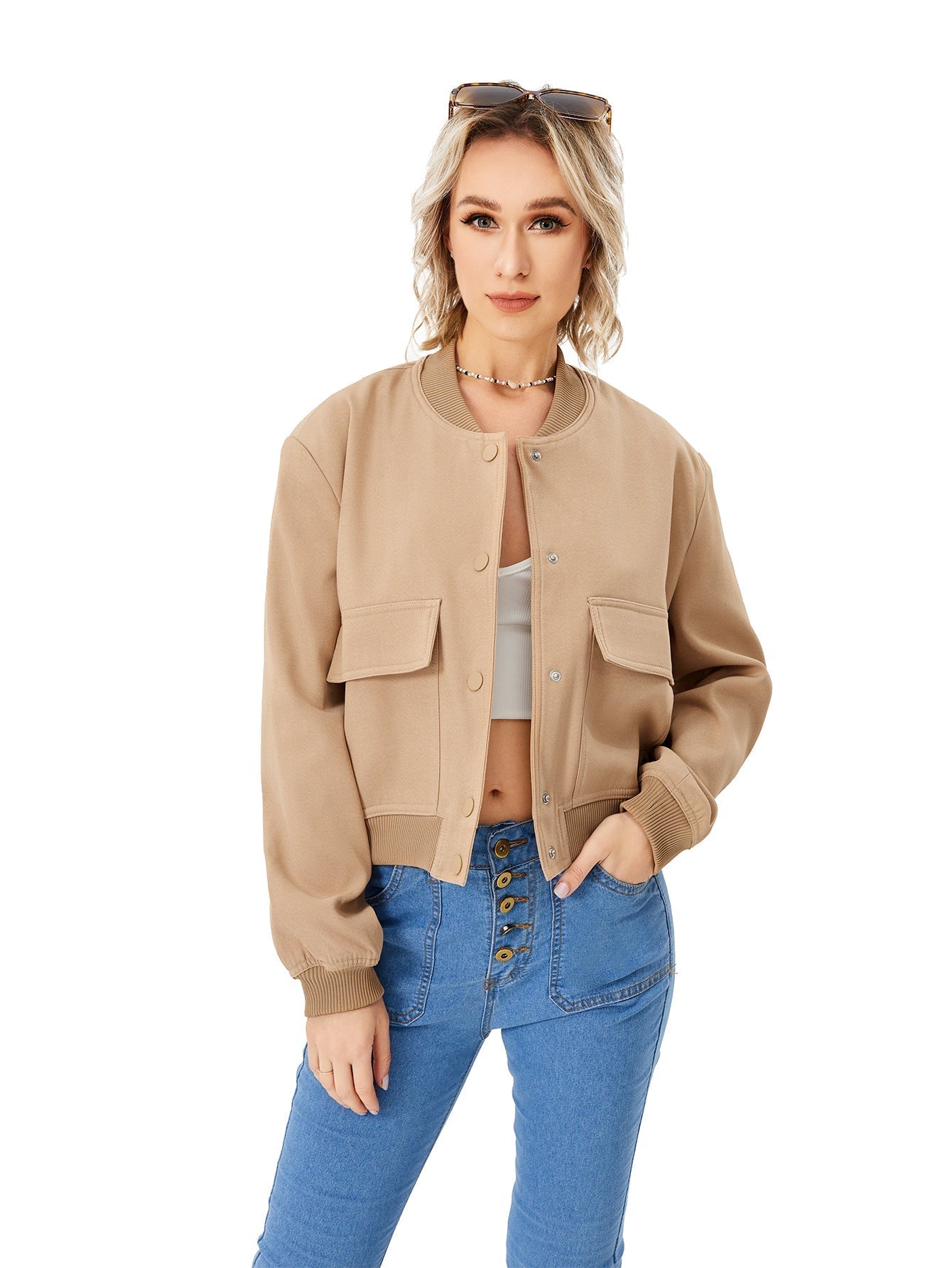 Julie – Blouson bomber fin pour femme, léger et tendance