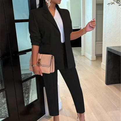 Victoria - Ensemble Blazer et Pantalon Coordonné pour le Bureau pour Femmes