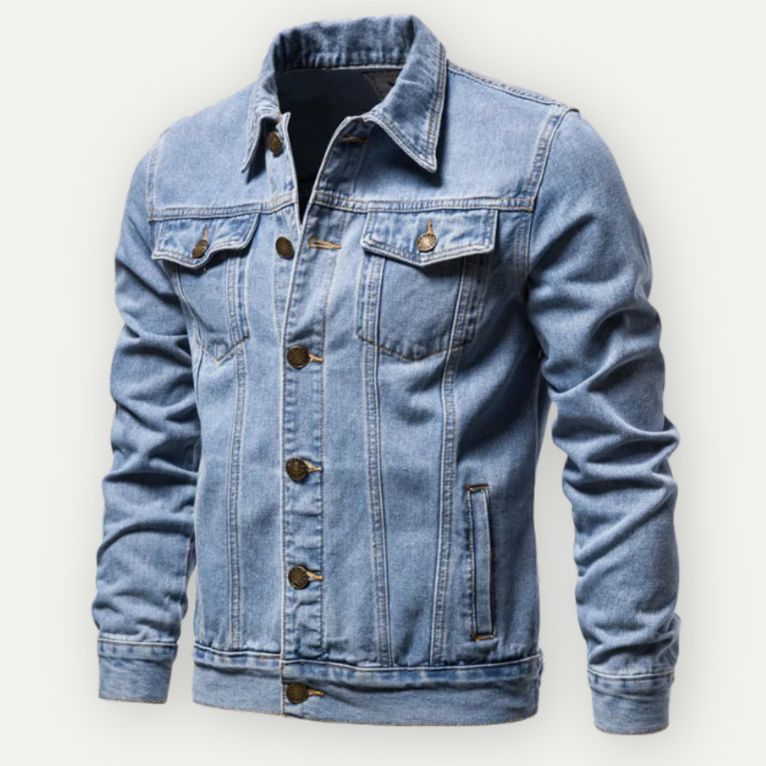 Veste de camionneur en jean pour homme