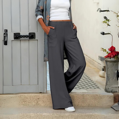 Élise - Pantalon taille haute pour femme