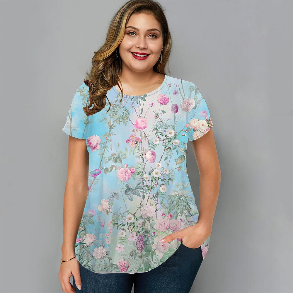 Vardi Dante™ Lois Plus-Size T-Shirt | Merry & Summery