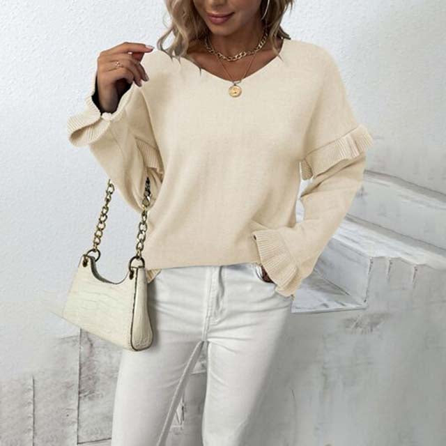 Wilsta Sweater | Pull à volants pour femmes