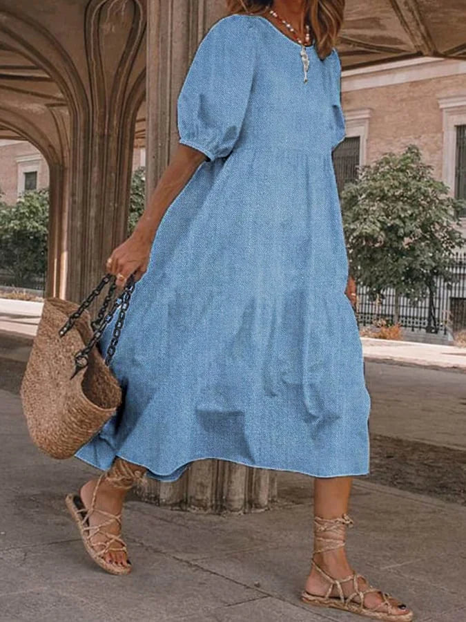 Robe en jean Ava : chic décontracté