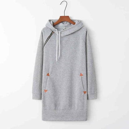 Robe sweat à capuche décontractée avec poches