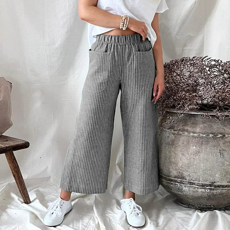 Amandine - Pantalon en lin souple