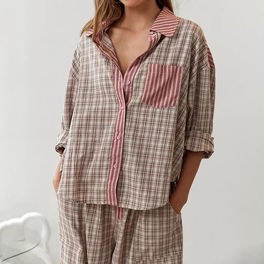 Heidi-Mode - Sièges confortables et décontractés Ensemble de pyjama d'hiver pour femmes