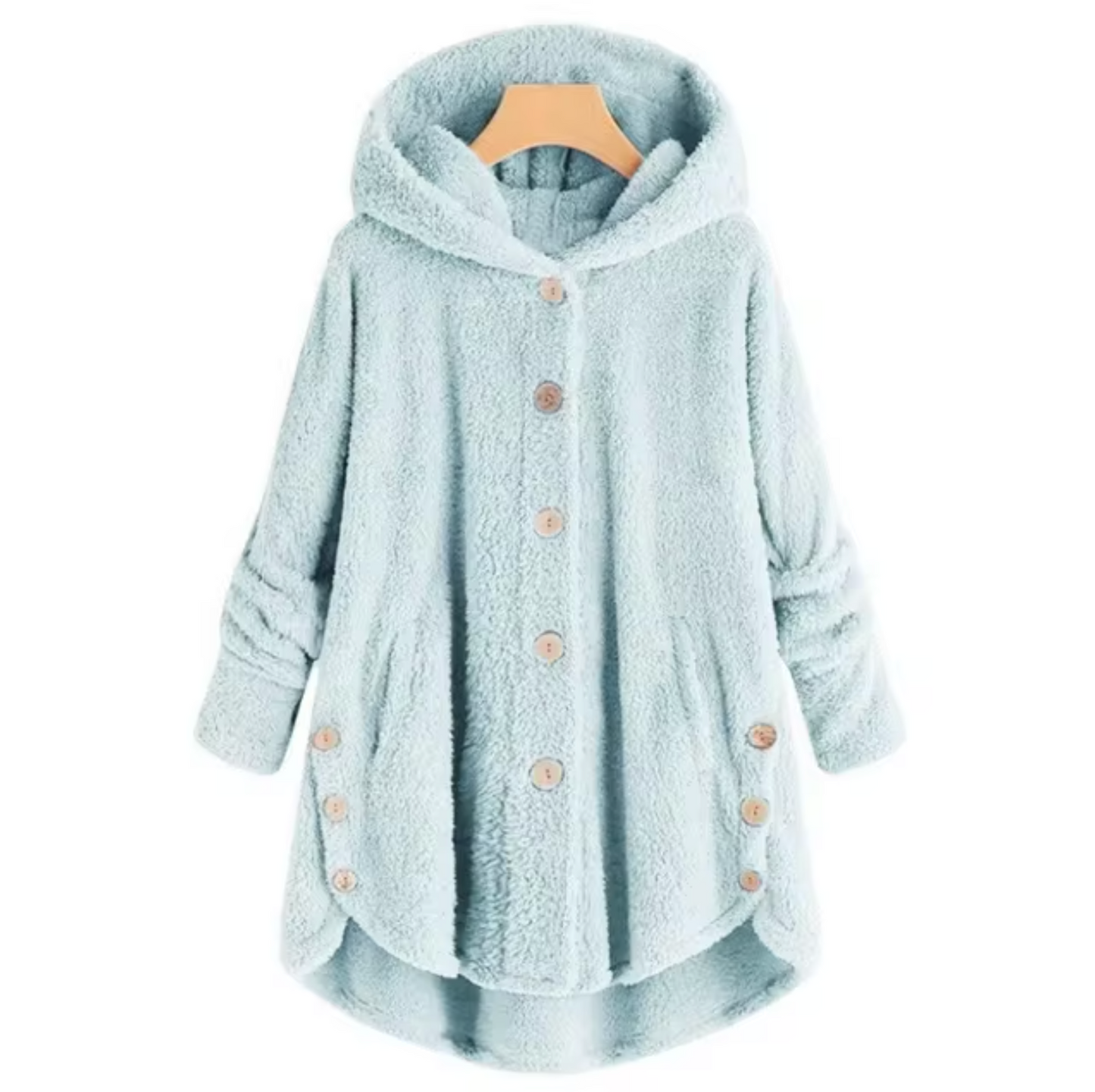 - Manteau en peluche en teddy de laine