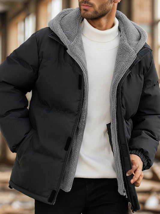 Veste d'hiver rembourrée élégante et décontractée pour hommes | Idéal pour l'hiver