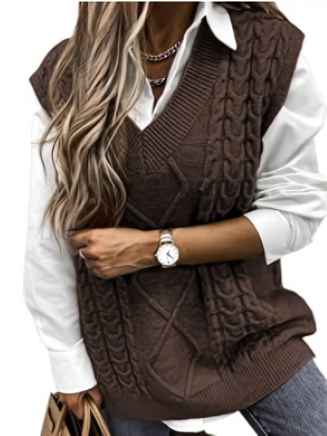 Stellna | Gilet en tricot pour femme | Hiver