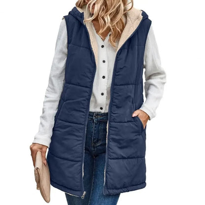 Gilet pour femme avec capuche