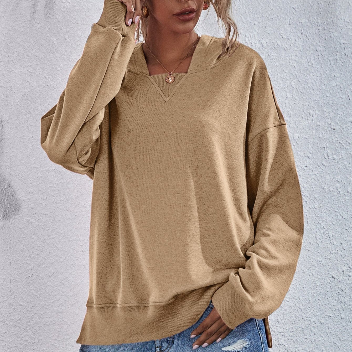 Sienna - Pull oversize coupe décontractée pour l'automne pour femme