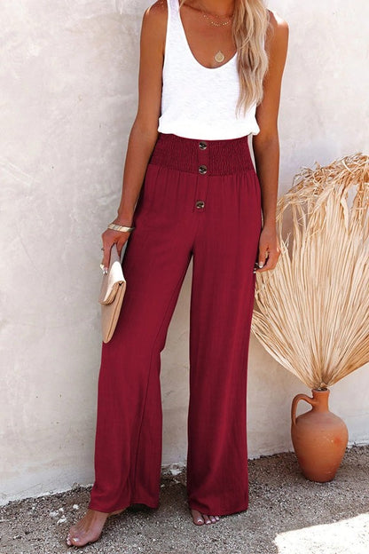 Brianna - Pantalon palazzo décontracté à taille haute