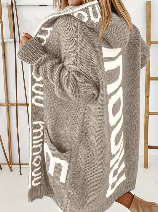 Coco-Mode | Cardigan à capuche imprimé pour femmes - Idéal pour chaque saison