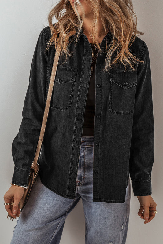 Veera - Veste en jean au look vintage