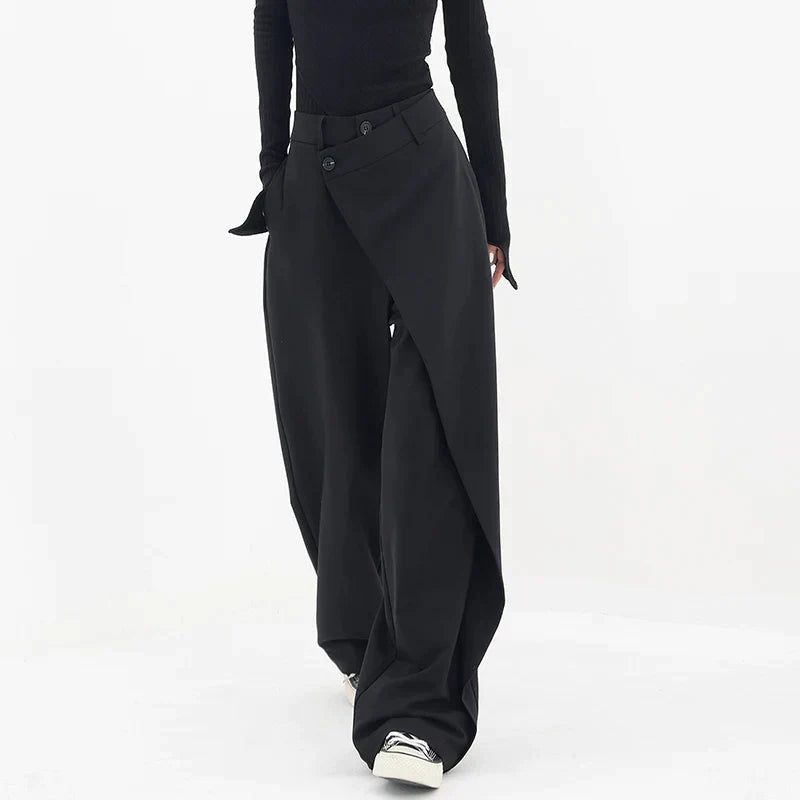 Mia – Pantalon Baggy Asymétrique