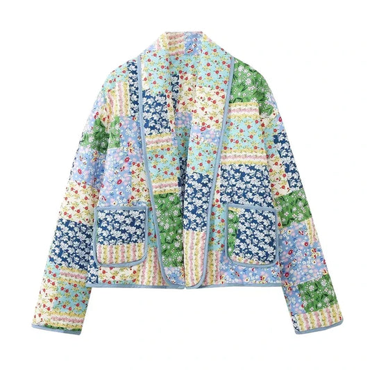 Veste femme patchwork vintage - Alisha