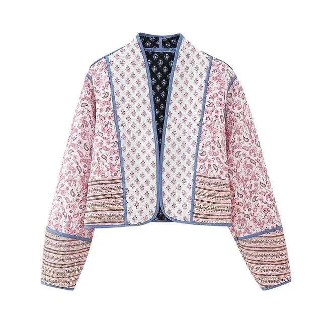 Veste femme patchwork vintage - Alisha