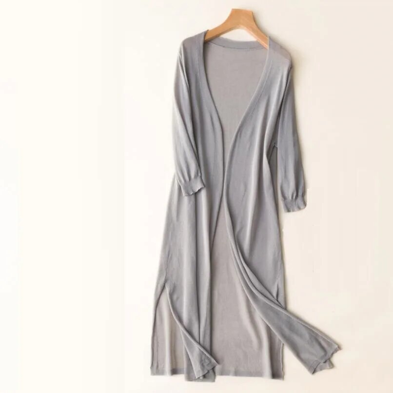 Long cardigan en tricot - Alyssa