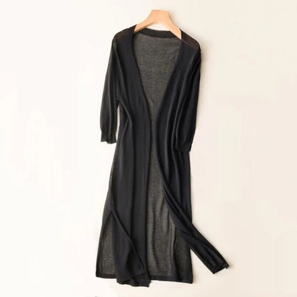 Long cardigan en tricot - Alyssa