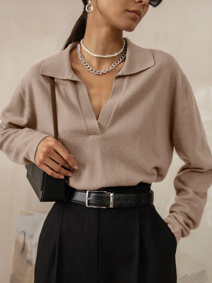 Pull-over/collier de loisir pour femmes