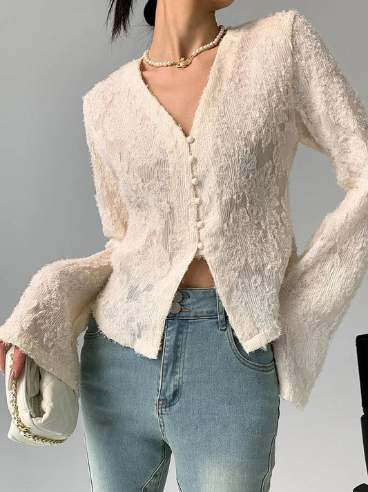 Cardigan élégant à col en V pour femmes