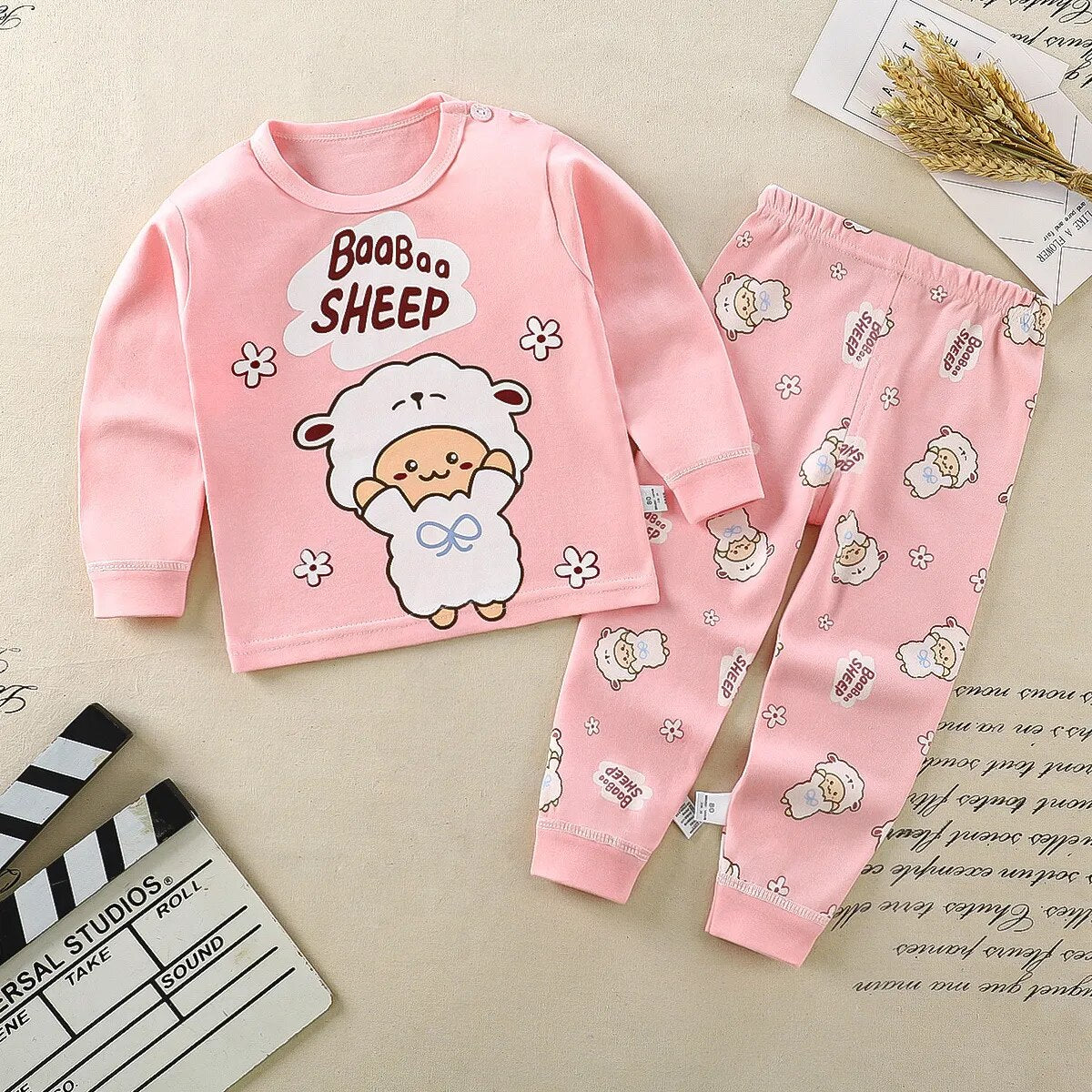 Heidi-Mode Nights Set de pyjama confortable Cartoonize pour enfants