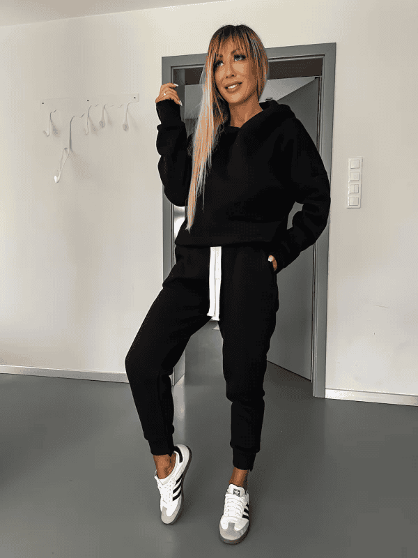 Coco-Mode | Hoodie veste et pantalon Co-Ord Set pour la collection de vêtements d'hiver pour femmes