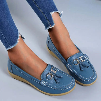 Womens Comfort Walking Flat Loafer Slip On