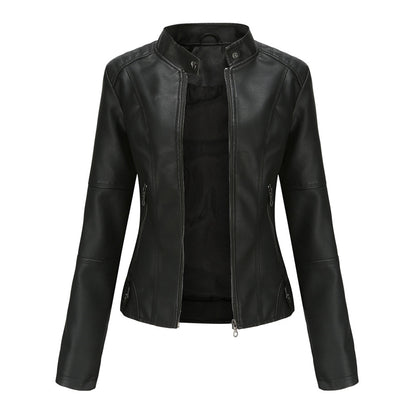 Veste en cuir intemporelle pour femmes