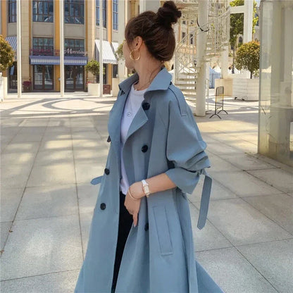 Yael - trench-coat tendance à double boutonnage