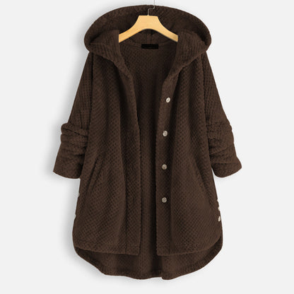 Cardigan à capuche pour femme pour l'hiver