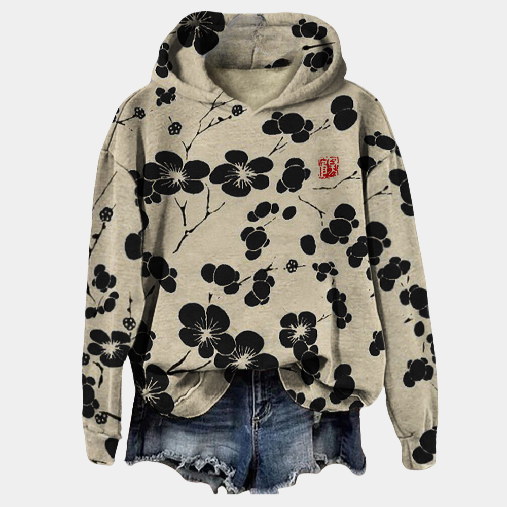 Pull à fleurs pour femme