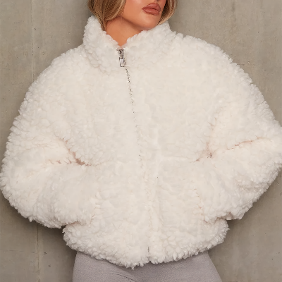 Elinore - Chic Fuzzy Jacket for Women