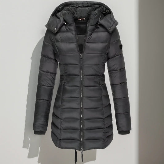 Manteau d'hiver à capuche pour femme - Carlis