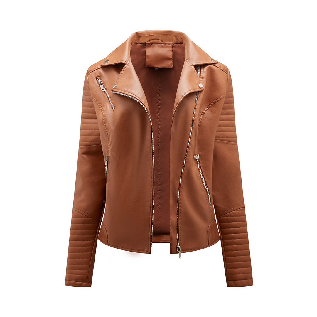 Veste en cuir élégante pour femme