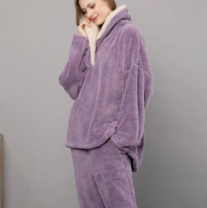 Set de pyjama en polaire moelleuse pour la nuit