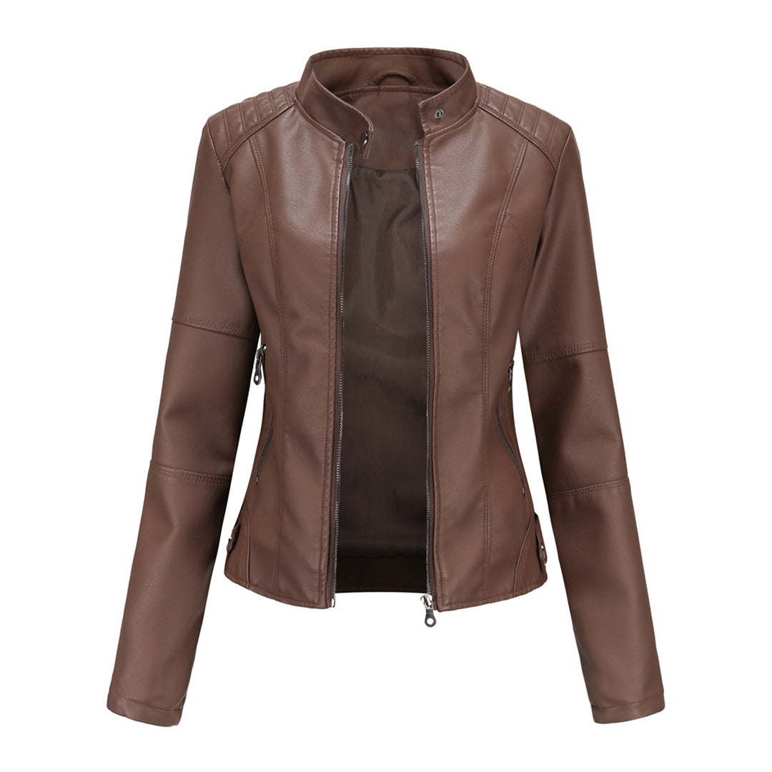 Veste en cuir intemporelle pour femmes