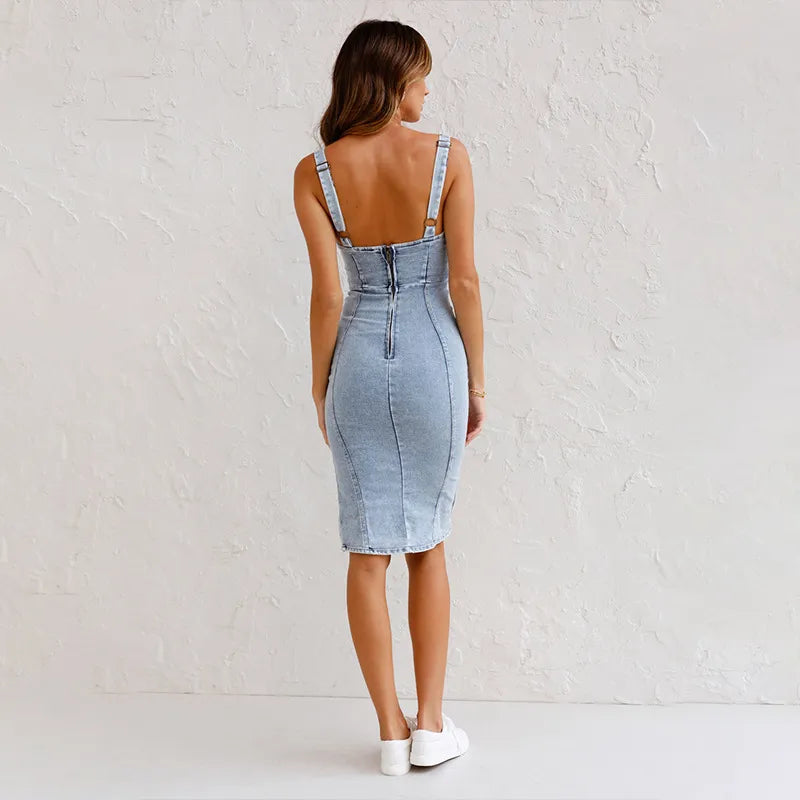 Elise - Robe en denim