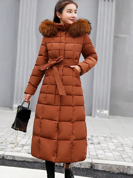 Manteau d'hiver long et chaud pour femme - Estella