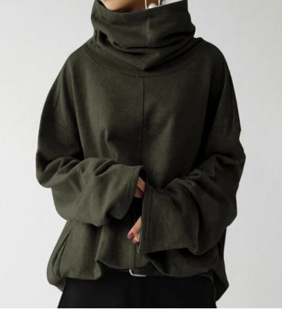 Rami Sweater | Turtleneck Oversized Hoodie