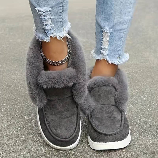 Lancy - Cosy Fluffy Sneakers for Women