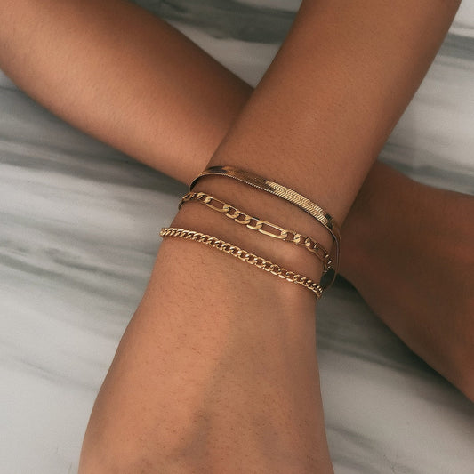 Sweet Arm Candy | Lot de 3 bracelets fins