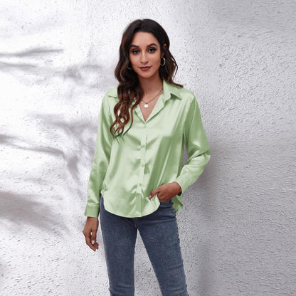 Vardi Dante™ Shila Satin Blouse | A Summery & Airy Blouse for Women's