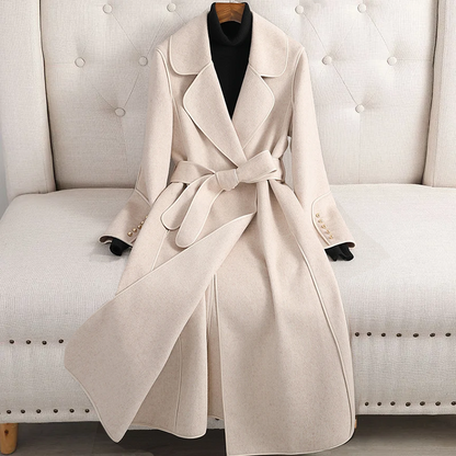 TRENCH-COAT EN LAINE MÉRINOS DE LILIAN-THOURAM