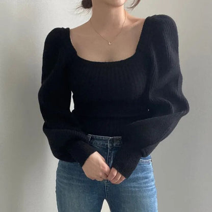 Yzette Sweater | Pull à manches bouffantes pour femmes