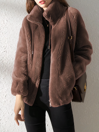 Veste de luxe en peluche - Helen