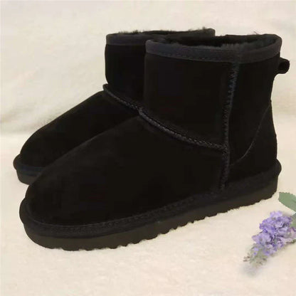 Seren - bottes de neige en cuir véritable