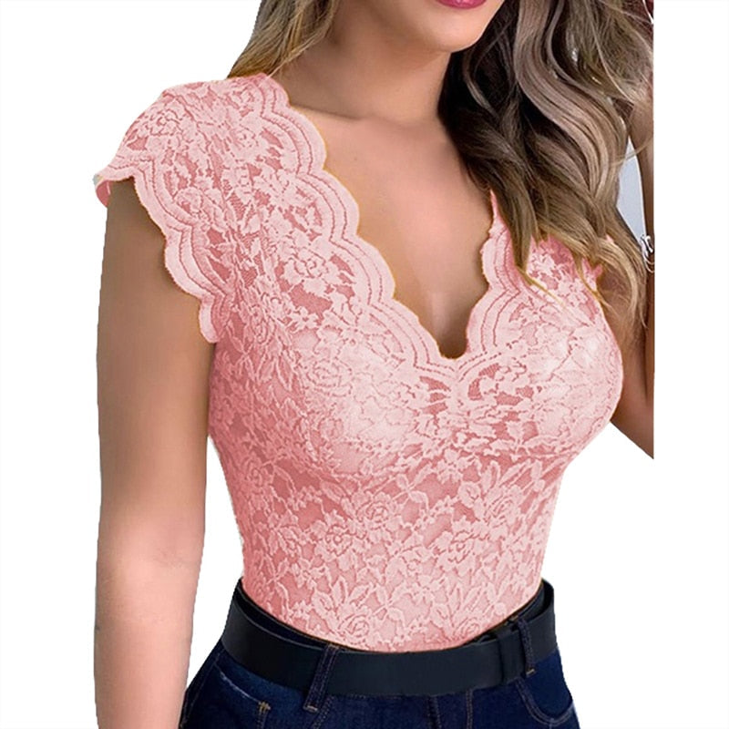 Vardi Dante™ Kyra Lace Top | A Sexy & Elegant Top for Ladies