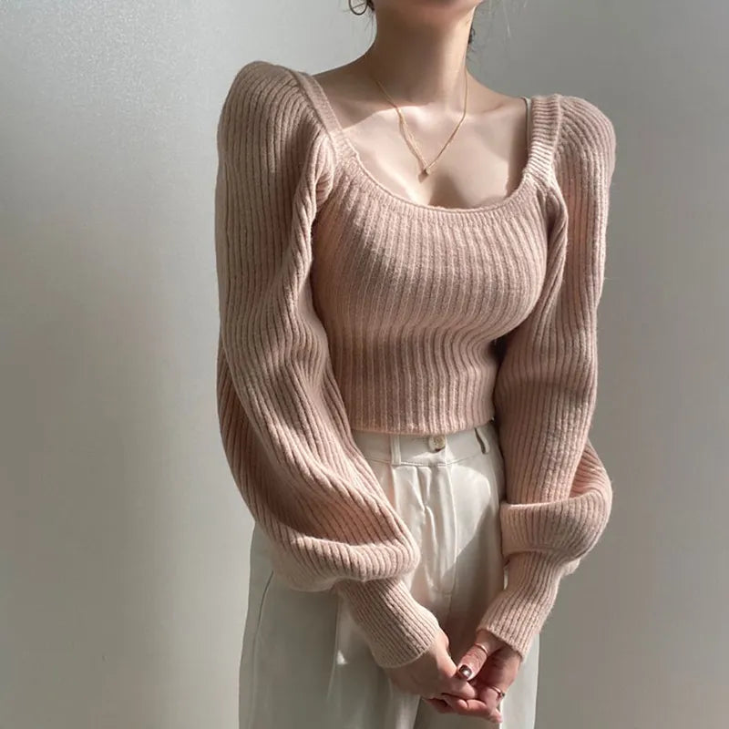 Yzette Sweater | Pull à manches bouffantes pour femmes