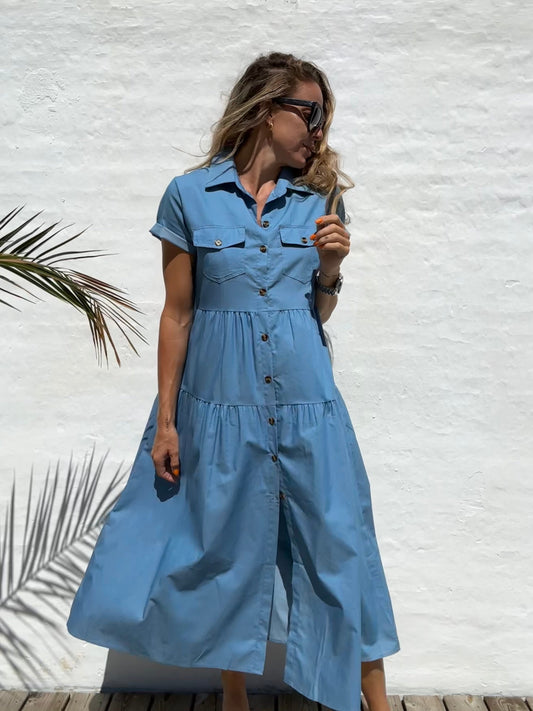 Skye | Robe longue en jean